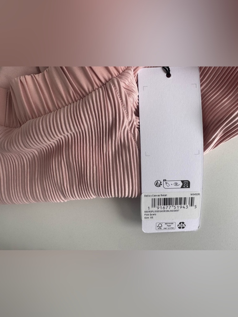 NWT Alo Micro Plisse Game On Long Skirt, Pink Quartz, XS - Picture 10 of 13